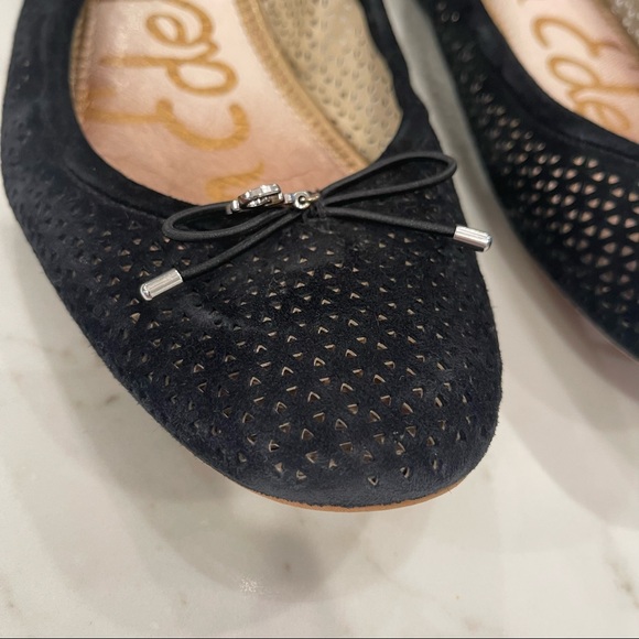 🎉HOST PICK🎉 Sam Edelman black suede Felicia ballet flats - Picture 3 of 14
